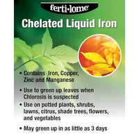 Fertilome Liquid Iron and Micronutrient Supplement label and directions