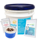 Pool Breeze 68 Cal Hypo Granular Chlorine Shock – 25 lb Pail – Fast-Dissolving Sanitizer – Includes Scum Socks & Test Strips