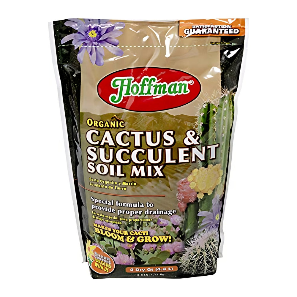 Hoffman Organic Cactus and Succulent Soil Mix, 4 qt – Ready to Use