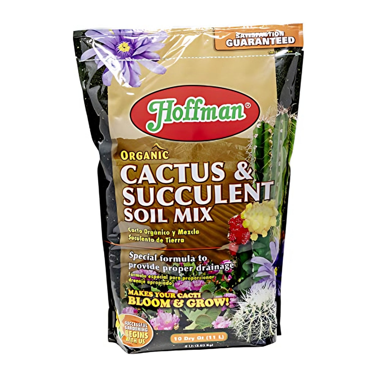 Hoffman Organic Cactus and Succulent Soil Mix, 10 qt – Easy-Pour Bag