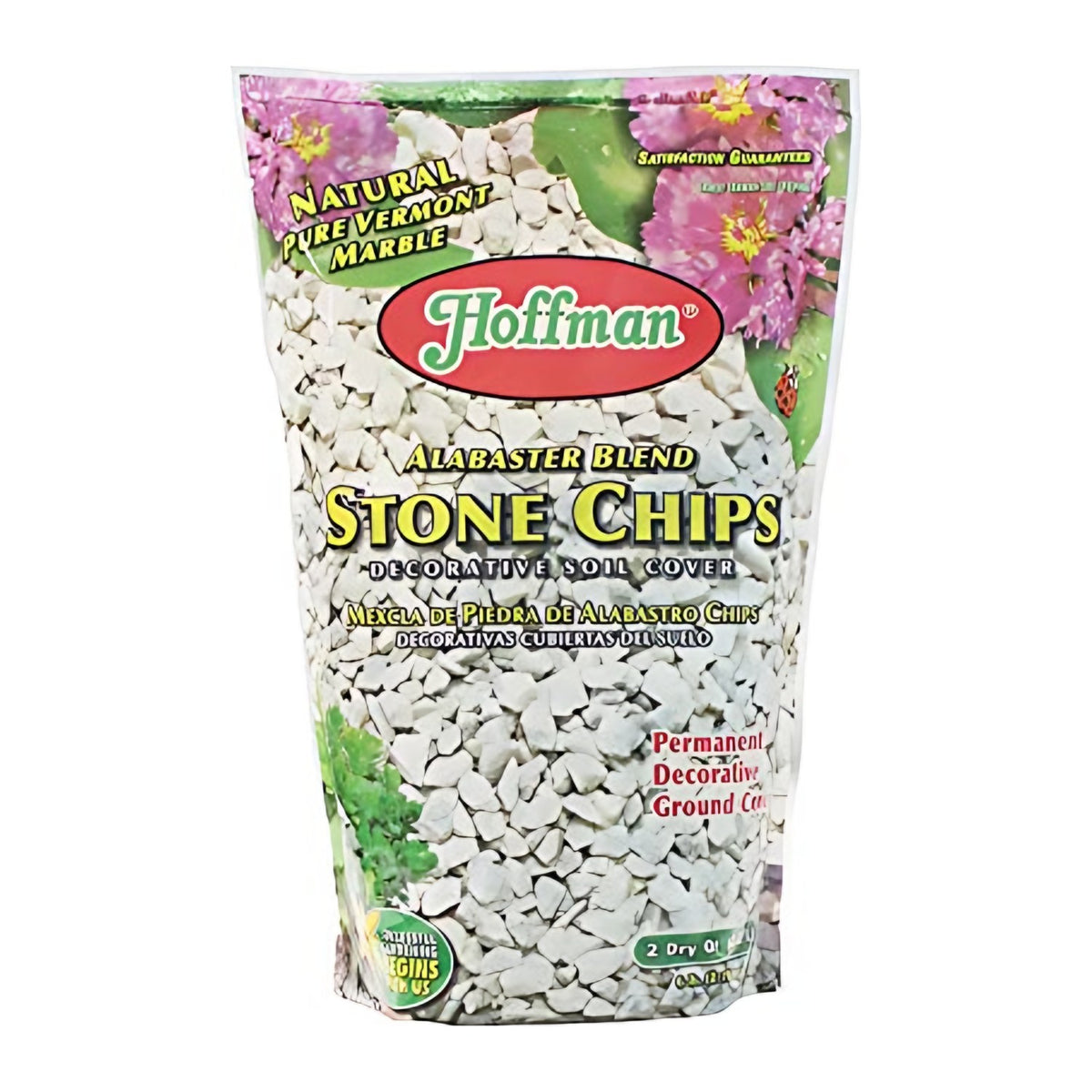 Hoffman Alabaster Blend Stone Chips, 2 qt – Decorative Soil Cover