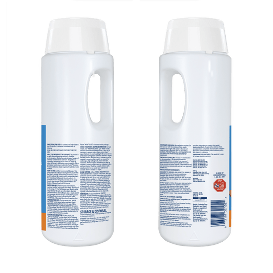 Poolife Instant Clear Cleaning Granules 5 lb – Fast-Dissolving Cal Hypo Shock – Restores Cloudy Pools in Hours – Includes 2 Scum Socks and 7-in-1 Test Strips