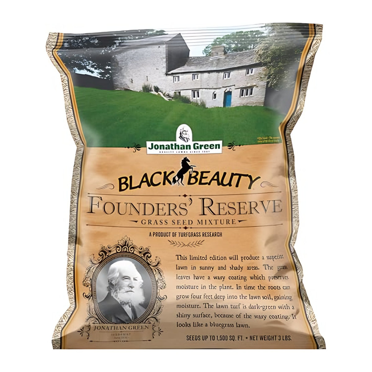 Jonathan Green Jonathan Green Black Beauty Founders' Reserve Tall Fescue Grass Seed, 3 lb