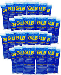 GLB Supersonic 73% Cal-Hypo Shock, 1 lb., Case of 24 with Complete Pool Care Kit with My Garden Pool Skimmer Sock and 7-in-1 Test Strips, 60 ct. – Powerful Chlorine Shock for Clear Swimming Water