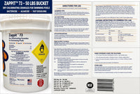 73% Cal-Hypo Dry Chlorinating Granules 50 LB Bucket – Bactericide, Algaecide, and Fast Dissolving Shock with My Garden Pool Skimmer Socks and 7-in-1 Test Strips. – Powerful Chlorine Shock
