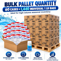 Drytec Calcium Hypochlorite Pool Shock 1 lb 68% Bag, 24 Pack x 60 CASES, Complete Pool Care Kit with My Garden Pool 7-in-1 Test Strips  – Powerful Chlorine Shock for Clear Swimming Water - 1 PALLET