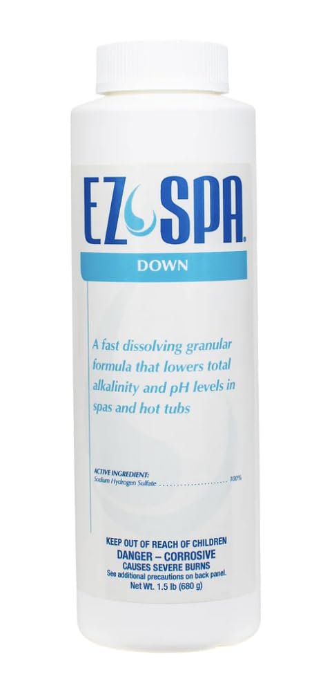 EZ SPA Water Balance Kit includes Up, Down and Cal granules for SPA with My Garden Pool 20 Ct. Test Strips & Scum Sponge Oil-Absorbing Sponge for Hot Tubs and Pools & Pool-IQ, Smart Pool AI Assistant!
