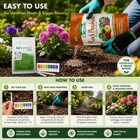 Espoma Rock Phosphate – 28 lb Organic Plant Fertilizer for Outdoor Flower Or Vegetable Gardens with My Garden Pool PH Soil Test Strips 20 ct, and Gardening Claw Gloves