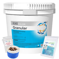 Haviland Durachlor Granular 25 lb with My Garden Pool Scum Socks, Test Strip & Pool-IQ AI Assistant