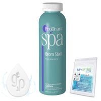 ProTeam Spa Brom Start with My Garden Pool 20 Ct. Test Strips & Scum Sponge Oil-Absorbing Sponge for Hot Tubs and Pools