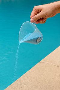 My Garden Pool 8 oz (250 cc) Natural Tapered Plastic Measuring Cup – Durable Reusable Measuring Tool for Pool & Spa Chemicals, Fertilizers, and Household Use