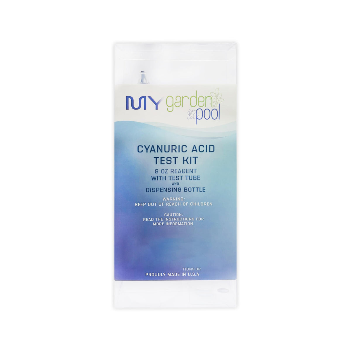 My Garden Pool Cyanuric Acid Test Kit - Accurate Testing, 8 oz Reagent, with Test Tube and Mixing Bottle, Professional Grade Pool Maintenance Tool - Maximize Pool Water Efficiency The Best Way