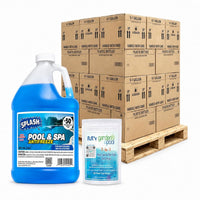 Splash Pool & Spa Antifreeze -50°F, 210 PACK - 35 CASES, Winter Protection for Pools & Spas - NEW DESIGN - with My Garden Pool 7-in-1 Pool & Spa Test Strips (20 ct.)