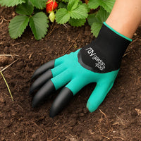 My Garden Pool Claw Gardening Gloves – Durable Yard Work Gloves with Built-In ABS Plastic Claws for Digging, Planting, and Raking – Breathable, Washable, One Size Fits Most