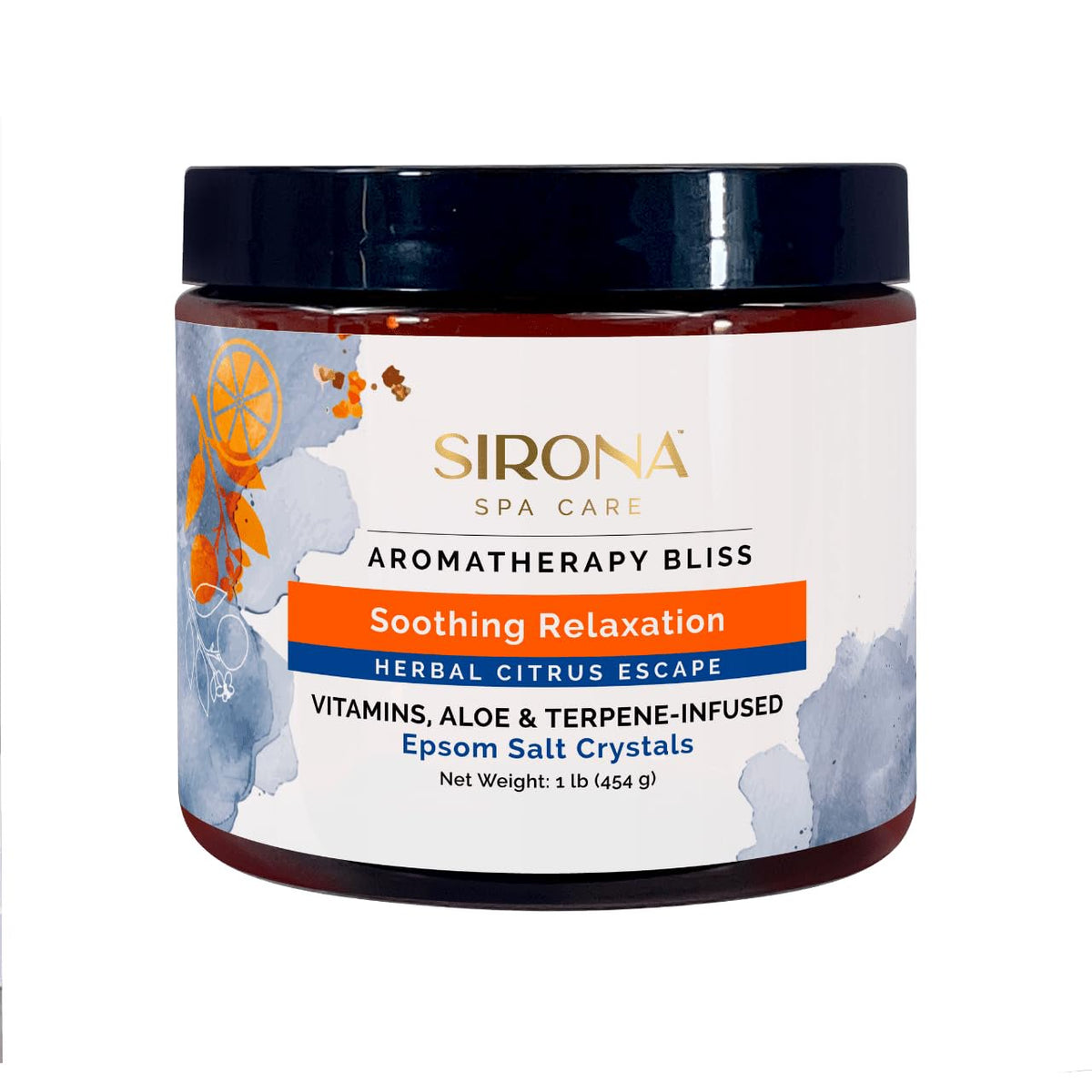 Sirona Aromatherapy Bliss Spa Bundle for Hot Tub & Spa – Muscle & Joint & Soothing Relaxation Epsom Salt Crystals with My Garden Pool Oil Absorbing Scum Sponge & 7-in-1 Test Strips