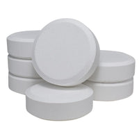 Pool Breeze 3" Chlorinating Tablets 88417 – 5 lb – Compact Pool Chlorine Tabs – with My Garden Pool 7 in 1 Test Strips & Scum Socks