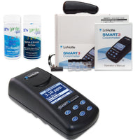 Lamotte Smart 3 Colorimeter Model 1910, Portable Water Quality Analyzer with Pre-Programmed Tests with My Garden Pool 7-in-1 Test Strips and Aquarium/Terrarium Test Strips 100 ct