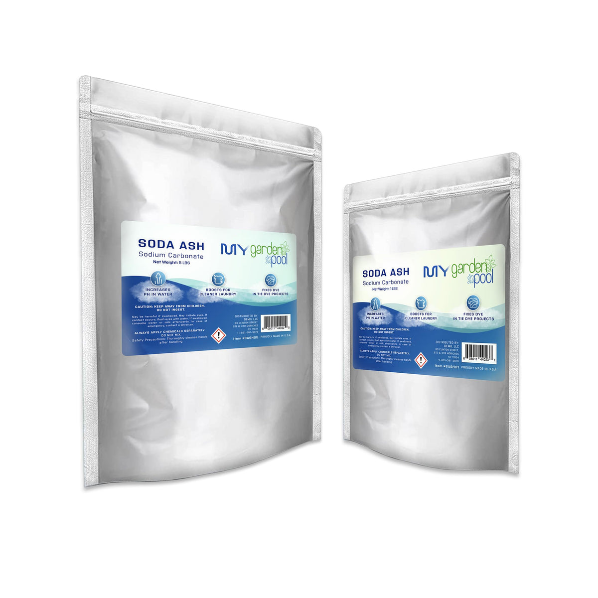 My Garden Pool Soda Ash - pH Increaser for Crystal-Clear Waters, Laundry Booster, Tie Dye Fixer - Elevate Your Pool and Projects with Sodium Carbonate