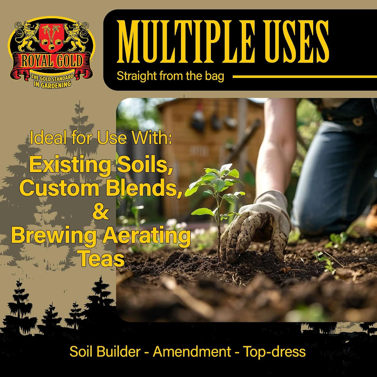 Royal Gold Worm Castings soil amendment 1 cu ft - product feature 3