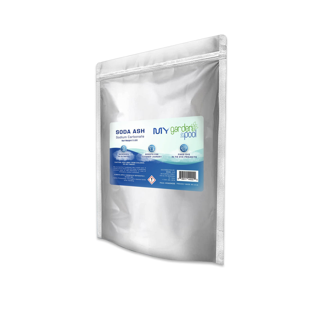 My Garden Pool Soda Ash - pH Increaser for Crystal-Clear Waters, Laundry Booster, Tie Dye Fixer - Elevate Your Pool and Projects with Sodium Carbonate