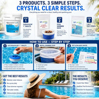 Haviland Durachlor 1 Inch Tablets 10 lb with My Garden Pool Scum Socks, Test Strip & Pool-IQ AI Assistant