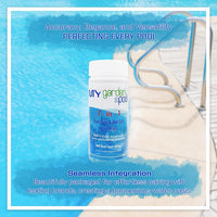 Innovative Water Care CCH Endurance 3 Inch Calcium Hypochlorite Tabs, 25 lbs. with My Garden Pool Skimmer Socks and 7-in-1 Test Strips, Complete Pool Care Kit