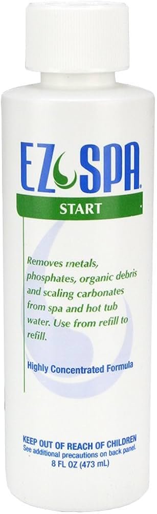 API Ez Spa Pre EZSPS 8 oz with My Garden Pool 20 Ct. Test Strips & Scum Sponge Oil-Absorbing Sponge for Hot Tubs and Pools & Pool-IQ, Smart Pool AI Assistant!