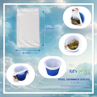 API Revive! Weekly Swimming Pool Clarifier Cleaning Treatment, 32 Ounce with My Garden Pool 20 Ct. Test Strips & 2 Pack Pool Skimmer Socks and Pool-IQ, Smart Pool AI Assistant!