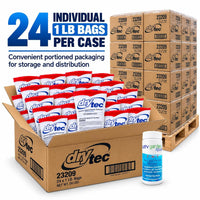 Drytec Calcium Hypochlorite Pool Shock 1 lb 68% Bag, 24 Pack x 60 CASES, Complete Pool Care Kit with My Garden Pool 7-in-1 Test Strips  – Powerful Chlorine Shock for Clear Swimming Water - 1 PALLET