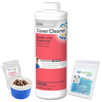 Haviland Durachlor Cover Cleaner 1 QT with My Garden Pool Scum Socks, Test Strip & Pool-IQ AI Assistant