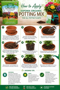 Espoma Organic Potting Mix 16 QT for Indoor & Outdoor Container Plants with My Garden Pool PH Soil Test Strips 20 Ct, Gardening Claw Gloves & Garden-IQ AI Assistant