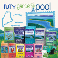 Coast of Maine RH6001 Rhody, Azalea & Berries Plant Food 4 LB – Organic Acidic Soil Fertilizer with My Garden Pool Soil Test Strips & Claw Gardening Gloves