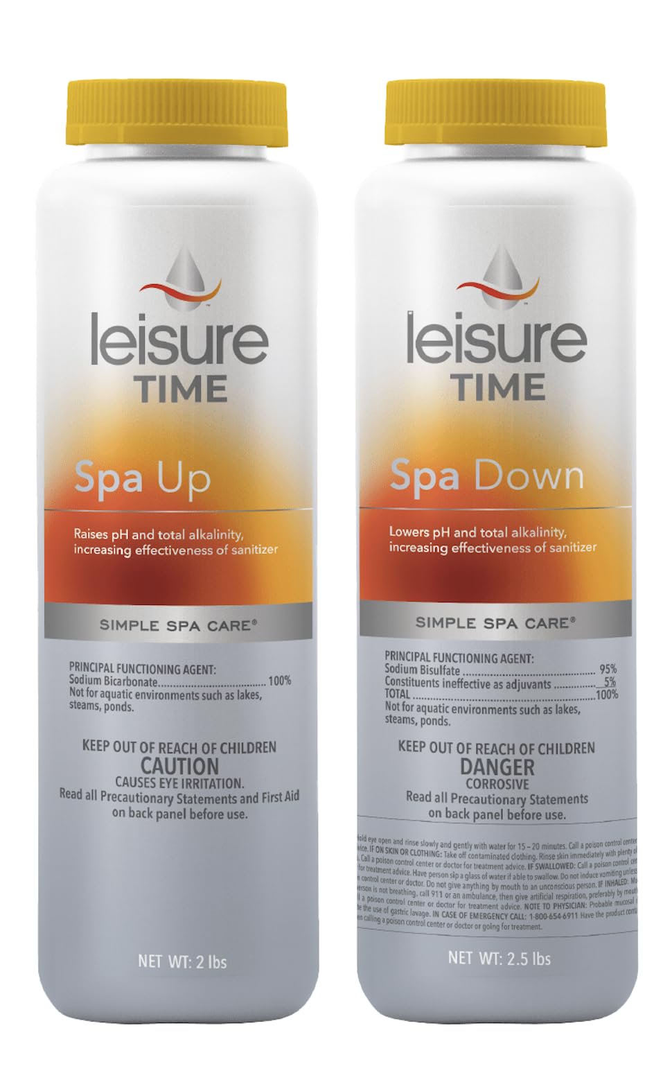 Leisure Time Spa Care Bundle: Spa Up, Spa Down, Calcium Booster with My Garden Pool 20 Ct. Test Strips & Scum Sponge Flower Oil-Absorbing for Hot Tubs and Pools - IQ, Smart Pool AI Assistant!