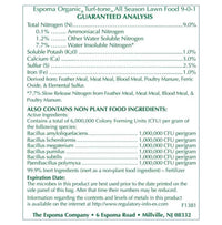 Espoma Turf-Tone All Season Organic Lawn Food with Iron & Exclusive Bio-Tone Formula with My Garden Pool PH Soil Test Strips 20 ct, and Superior Gardening Claw Gloves - 28 LBS