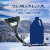 My Garden Pool Splash Purple -30 Weather Repel Windshield Washer Fluid 1 Gallon - Cold-Weather Defense Plastic Funnel Spout for Easy Pouring Hard-to-Reach Vehicles