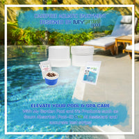 Pool Breeze Cal Hypo Feeder 2” MBT x S Tail 72060 – Replacement Part – with My Garden Pool 7 in 1 Test Strips & Scum Socks