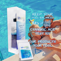 Cyanuric Acid Test Kit - Accurate Testing, 8 oz Reagent, with Test Tube and Mixing Bottle, Maximize Pool Water Efficiency with My Garden Pool 7 in 1 Water Test Strips