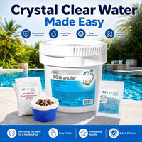 Haviland Durachlor 56 Granular 4 lb with My Garden Pool Scum Socks, Test Strip & Pool-IQ AI Assistant