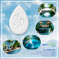 ProTeam Spa Alkalinity Increaser 1 LB for Hot Tub to Keep Alkalinity Up for Hot Tub Spa with My Garden Pool 20 Ct. Test Strips & Scum Sponge Oil-Absorbing Sponge for Hot Tubs and Pools