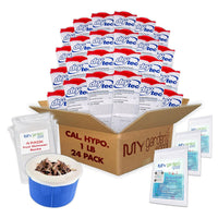 Drytec Calcium Hypochlorite Pool Shock 1 lb. 68% Bag, 24 Pack, Complete Pool Care Kit with My Garden Pool Skimmer Sock and 7-in-1 Test Strips, 60 ct. – Powerful Chlorine Shock for Clear Swimming Water