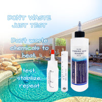 My Garden Pool Cyanuric Acid Test Kit - Accurate Testing, 8 oz Reagent, with Test Tube and Mixing Bottle, Professional Grade Pool Maintenance Tool - Maximize Pool Water Efficiency The Best Way