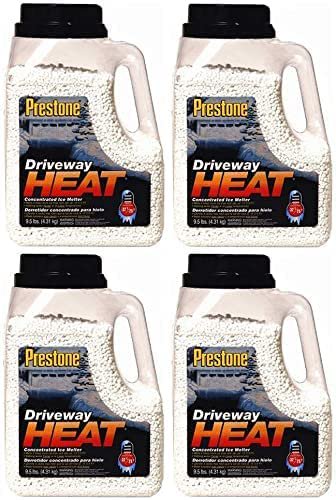 Scotwood Industries 9.5J-Heat Prestone Driveway Heat Concentrated Ice Melter, 9.5-Pound (Four Pack)
