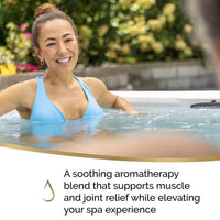 Sirona Aromatherapy Bliss Spa Bundle for Hot Tub & Spa – Muscle & Joint & Soothing Relaxation Epsom Salt Crystals with My Garden Pool Oil Absorbing Scum Sponge & 7-in-1 Test Strips