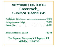 Espoma Organic Greenrock All-Natural Mineral Supplement and Fertilizer for Organic Gardening. for Flowers, Vegetables 7 LBS with My Garden Pool PH Soil Test Strips 20 ct, and Gardening Claw Gloves
