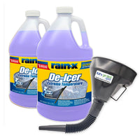 My Garden Pool Rain-X -30 Degree De-Icer, Two Pack, 2 x 1 Gallon, Purple - Heavy Duty for Ultimate Visibility, Protection Plastic Funnel Spout for Easy Pouring Hard-to-Reach Vehicles