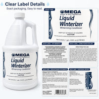 Omega Liquid Winterizer 1 Gallon Pool & Spa Winterizing Conditioner with My Garden Pool 2 Filter Drain Plugs, Seat Removal Tool, 7-in-1 Test Strips & Pool-IQ