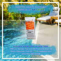 PristineExtra 24 lb Powerful Oxidizing Granules for Pools & Spas Multi Purpose Non Chlorine Shock for Clear Fresh Water Includes My Garden Pool 2 Scum Socks 7 in 1 Test Strip & Pool IQ Assistant