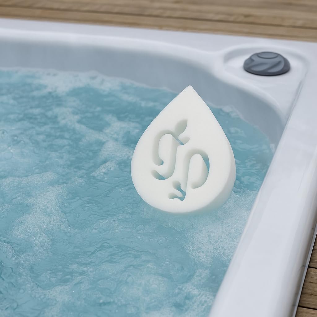 My Garden Pool Scum Sponge – White EVA Foam Teardrop Sponge – Absorbs Oils, Sunscreen, and Residue for Crystal Clear Pools & Spas