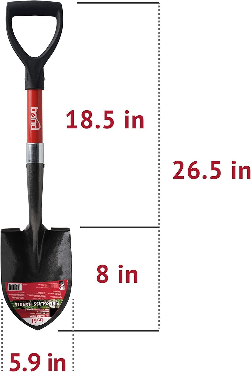 Bond LH015 Mini D Handle Shovel with My Garden Pool PH Soil Test Strips 20 ct, and My Garden Pool Superior Gardening Claw Gloves and Garden-IQ, Smart Gardening AI Assistant!