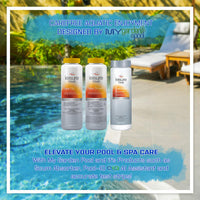 Leisure Time Spa Care Bundle: Spa Up, Spa Down, Calcium Booster with My Garden Pool 20 Ct. Test Strips & Scum Sponge Flower Oil-Absorbing for Hot Tubs and Pools - IQ, Smart Pool AI Assistant!